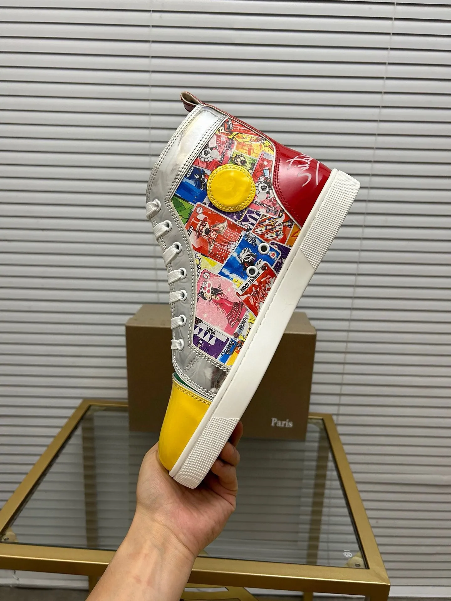 (Customized model) Ex-factory price is 540. christian louboutin (CL red sole shoes) counter series, casual sneakers for couples 📢 📢 📢 Exclusive hot style release 🎈🎈💪 Movable latex feet 👻 Finished outsole line [Proud] 😝Female 35-40# Male 38#-46, global supply😝 [Top version]: Original imported genuine leather upper, top original leather lining, original molded TPU outsole, original 1:1 detail processing, original shoe last,